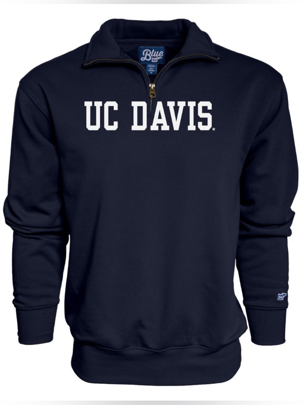 Blue 84 Navy UC DAVIS Quarter-Zip Pullover